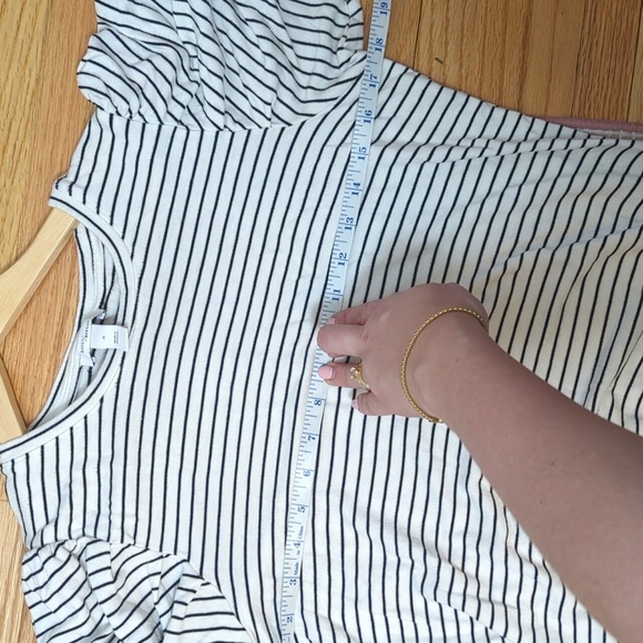 Daily Ritual Puffed Sleeves Striped Dress - Picture 8 of 8